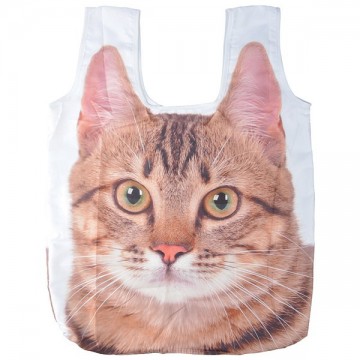Opvouwbare boodschappentas kat L Polyester