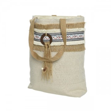 Schoudertas met franjes 40 x 40 cm