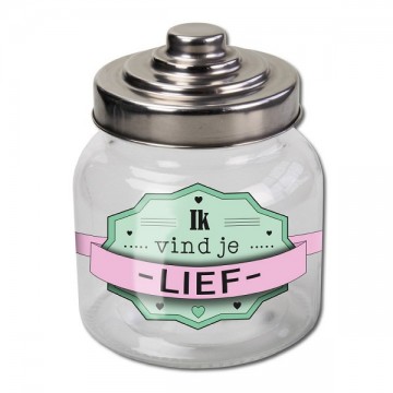 Paperdreams Snoeppot Ik vind je lief 13 x 11 cm