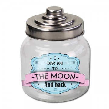 Paperdreams Snoeppot I love you the moon and back 13 x 11 cm