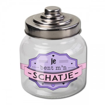 Paperdreams Snoeppot Je bent mn schatje 13 x 11 cm