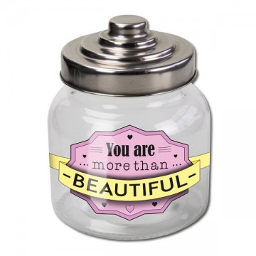 Paperdreams Snoeppot You are more than beautiful 13 x 11 cm