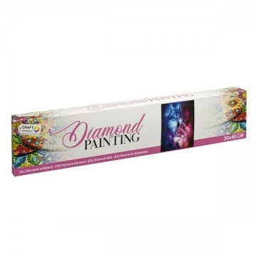 Diamond Painting Wolven 30 x 40 cm
