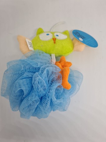 Tub & Scrub Badspons met dierfiguur,uil