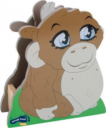 Small Foot Katapult Aap Hout 17 Cm Bruin