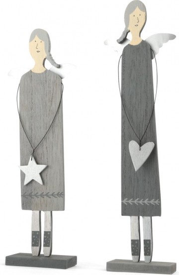 Engel decoratie set van 2 10539