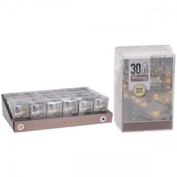 Batterijverlichting 30 led binnen warmwit