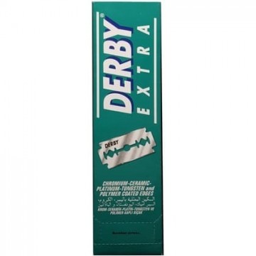 Derby scheermesjes plat  extra 20 x 5 mesjes 0064