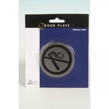 Deurbordje rvs verboden te roken