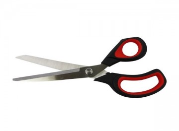 Huishoudschaar naaischaar roestvrijstaal rechtshandig 26cm softgrip