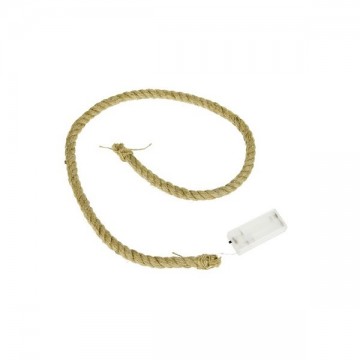 Jute touw met 20 led 100 cm x 12 cm