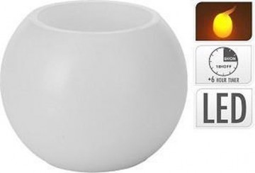 Kaarsbal led 75x6cm wit