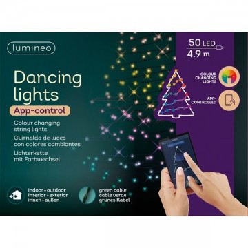 Lumineo app controlled dancing lights 490 cm 50 led mulitkleur