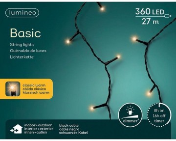 Lumineo led strengverlichting 27 m 360 lampjes warm wit 1
