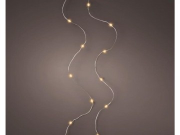 Lumineo micro led streng zilver klassiek warm 95 cm 20 l