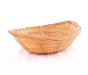 Mand bamboe ovaal 22 x 17 x 6 cm