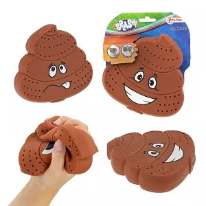 Spons drol met smiley splash