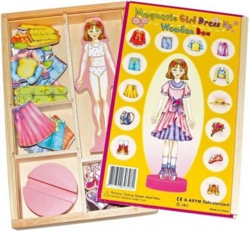 Magnetisch spel aankleedpop magda