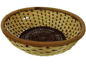 Mandje bamboe rond 22 x 7 cm