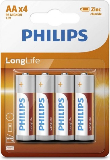 Philips aa batterijen 4 stuks