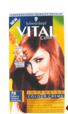 Schwarzkopf vital haarverf   nr 78 koperrood
