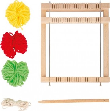 Small foot houten weefgetouw compact 6dlg