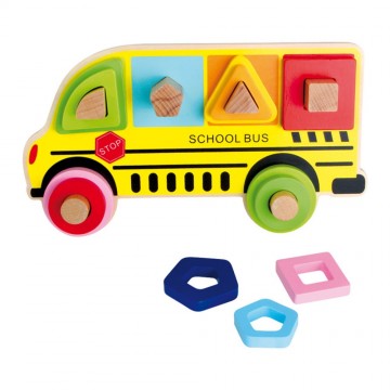Steekspeel schoolbus