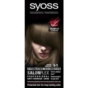 Syoss Haarverf nr 5 1 Lichtbruin'.