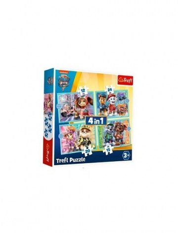 Trefl paw patrol 4 in 1 puzzel 12 15 20  24 stukjes 1