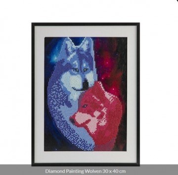 Diamond Painting Wolven 30 x 40 cm
